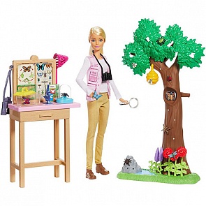 Кукла из серии Barbie® Nat Geo Исследователь бабочек (Mattel, GDM49)